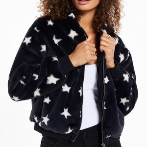 Z SUPPLY star Teddy bomber jacket M EUC